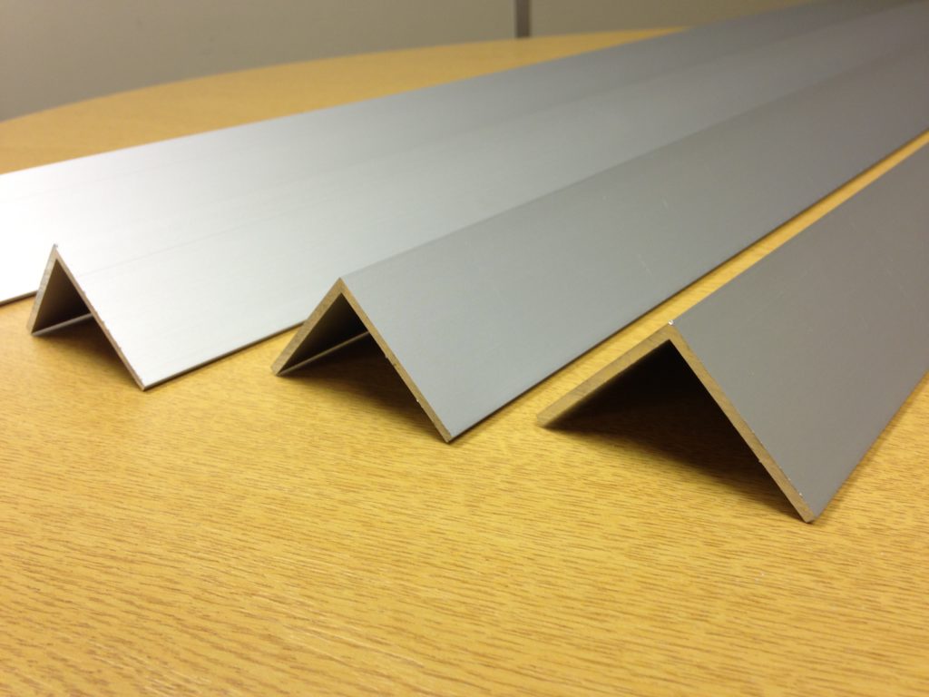 Aluminium Unequal Angles Silver Anodised Impact Metal